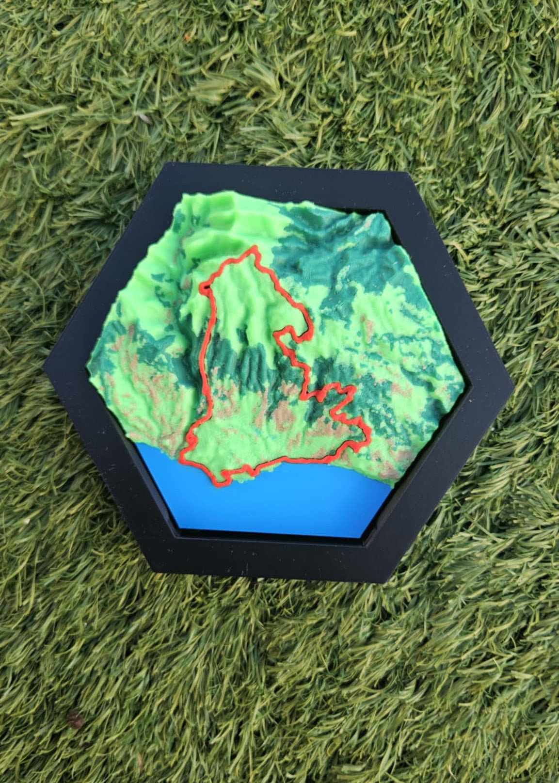 Mapa Personalizado Hexagonal (12cm)