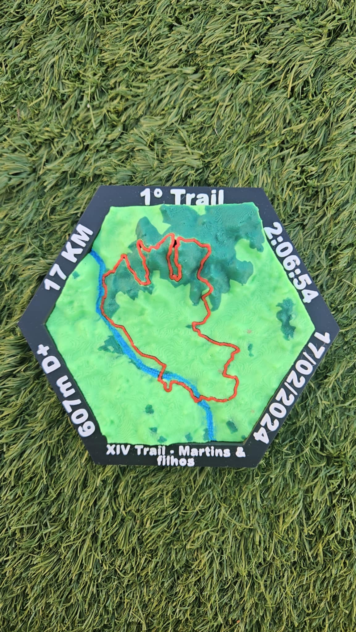 Mapa Personalizado Hexagonal (15cm)